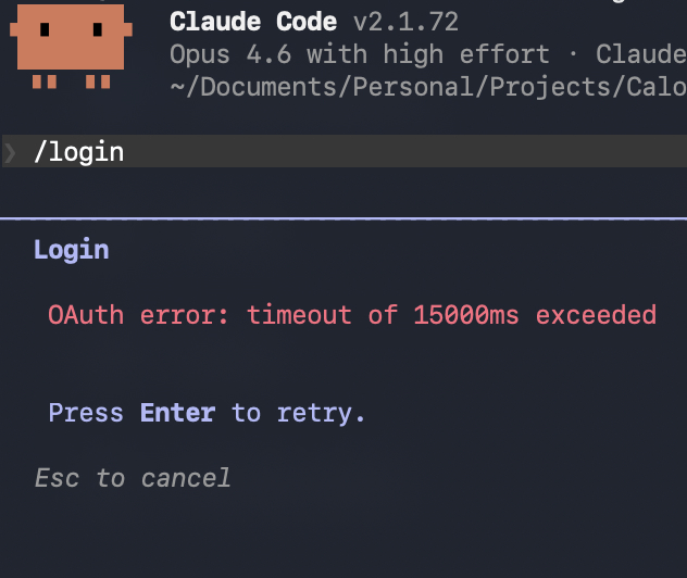 Claude Code authentication prompt in browser
