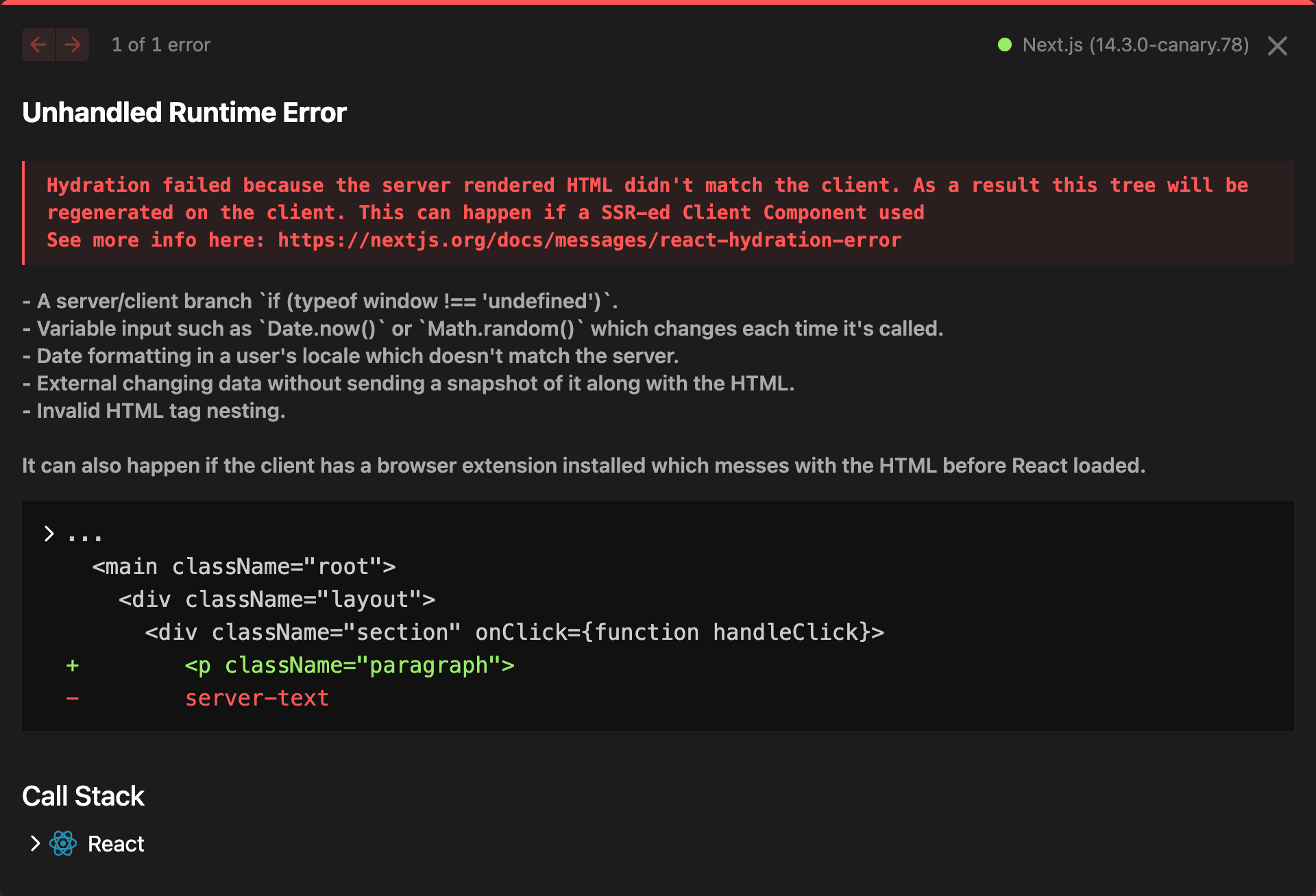 Terminal showing Node.js version and Next.js install